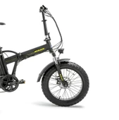 BİSAN E-FOLDING F2 ELEKTRİKLİ KATLANIR BİSİKLETİ  43CM MD 20 JANT 7 VİTES MAT SİYAH SARI - 2