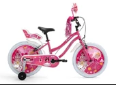 BİSAN QUEEN KIZ ÇOCUK BİSİKLETİ 30CM V 20 JANT METALİK PEMBE PEMBE - 1