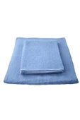 Askıcı Mavi Banyo Havlu Takımı | 70x140 Boyutlarında ve 45x80 Boyutlarında 2 Adet %100 Pamuk Havlu - 1