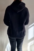 Kadın Baskılı Kapşonlu Sweat 3 İplik ( Yumuşacık Puf Kumaş )1 Beden Büyük Tercih Ediniz - 2