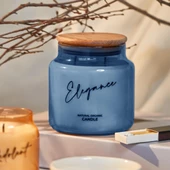 Selka Home - Pearl Cam Tasarım Kokulu Turuncu Candle Mum - 5