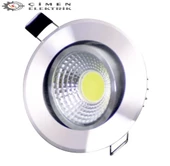 ERKLED ERK 3125 Sıva Altı 5W Krom Kasa Yuvarlak Led Spot 3000K Günışığı - 1