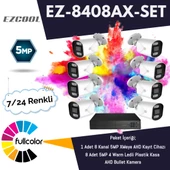 EZCOOL EZ-8408AX-SET 5MP FULLCOLUR 7/24 RENKLI 8LI SET - 1