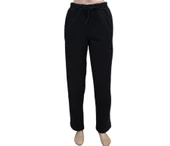 Srt Erkek Siyah Battal Büyük Beden Battal Üç İplik İçi Polarlı Kalın Eşofman Altı - 6