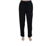 Srt Erkek Siyah Battal Büyük Beden Battal Üç İplik İçi Polarlı Kalın Eşofman Altı - 5