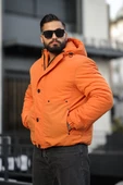 ERKEK KAPÜŞONLU CEP DETAYLI MONT - 9