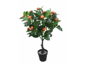 Yapay Turuncu Portakal Ağacı 70cm Boy Büyük Meyveli Gerçek Görünümlü SAKSISIZ - 1