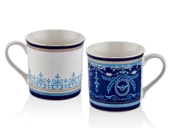 Porselen Blue Banube 2li Kupa Seti 9cm - 1