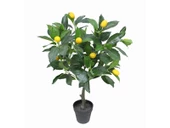 Yapay Sarı Limon Ağacı 70cm Boy Büyük Meyveli Gerçek Görünümlü Limon Ağacı SAKSISIZ - 1