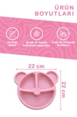 Mithra Life 3 Bölmeli Pembe Bebek Çocuk Yemek Mama Tabağı MIT1114 - 2