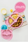 Mithra Life 3 Bölmeli Pembe Bebek Çocuk Yemek Mama Tabağı MIT1114 - 1