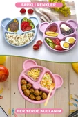 Mithra Life 3 Bölmeli Pembe Bebek Çocuk Yemek Mama Tabağı MIT1114 - 3