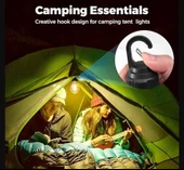 Hedyex Usb-C Şarjlı Led Ampül Kancalı Kamp Lambası 10W - 3