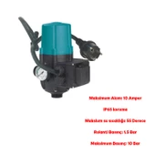 Basınç Kontrol Cihazı Hidromat Hidrofor Su Pompa Çıkışı Fluid Kontrol Şebeke Suyu Basma 10 Bar - 2