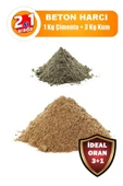 tutar nalbur Tutar Nalbur 3 Kg Kum + 1 Kg Çimento / İnşaat Tadilat Tamir Harcı Ve Beton İçin En Iyi Oran - 1