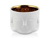 Havelka Suratlı Dekoratif Büyük Boy Saksı Gold 11,6cm - 1