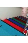 Kıvırcık Paspas Dış Mekan Paspası Kaymaz Karmaşık Yolluk 1X2 Metre 14Mm Kırmızı - 3