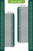 Kaydırmaz Gri Bal Petek Paspas En:90Cm BOY 100 CM - 5