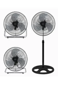 Kraus Kraus 3İn1 18'' Metal Pervaneli Sanayi Tipi Ayaklı Vantilatör 80W - 1