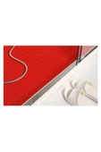 Home Banyo Duş Z-Mat Paspas, Kaymaz Islak Zemin Paspası -Kırmızı - Eni: 90 Cm X 1 Mt - 5