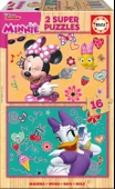 Educa Puzzle 2x16 Parça Minnie Happy Helpers Ahşap Puzzle 17623 - 1