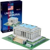 Cubic Fun 3D Puzzle 42 Parça Lincoln Anıtı Usa C104H - 1