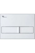 Visam Visam Slim 80 Gömme Rezervuar (Asma Klozet İçin) Slim 80 (3/6 Lt ) Mat Krom Kumanda Paneli - 3