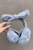 Gri Renk Kulak Figürlü Peluş Kulaklık - 2
