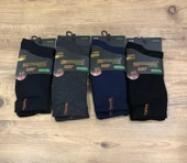 4 Lü Mosaic Punto Erkek Bambu Kışlık Termal Havlu Çorap Parfümlü 41 - 45 No - 2