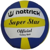 HATTRICK SUPERSTAR VOLEYBOL TOPU NO5 SARI LACİVERT BEYAZ - 1