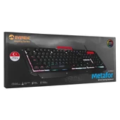Everest Kb-R800 Metafor Usb Gökkuşağı Aydınlatmalı Q Metal Yüzey Gaming Oyuncu Klavyesi - 7