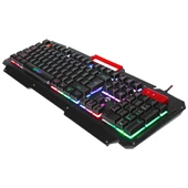 Everest Kb-R800 Metafor Usb Gökkuşağı Aydınlatmalı Q Metal Yüzey Gaming Oyuncu Klavyesi - 3