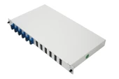 Canovate 1U 19” Mekanik Sürgülü Patchpanel Sc/Upc Dublex 6XAdaptör 12xPigtail 2 Yıl Üretici Garantili - 3