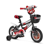 ÜMİT 1602 TREND-Y-BMX-SEPET-V-ERKEK ÇOCUK BİSİKLETİ 16 JANT SİYAH KIRMIZI - 1
