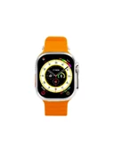 Logia Ultra Hello 3 Plus Akıllı Saat 49 mm Gri Alüminyum Kasa Turuncu Spor Silikon Kordon - 2