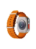 Logia Ultra Hello 3 Plus Akıllı Saat 49 mm Gri Alüminyum Kasa Turuncu Spor Silikon Kordon - 3