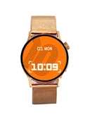 Logia Gt2 Akıllı Saat 20mm Rose Gold Metal Kordon Çinko Alaşım Kasa - 4