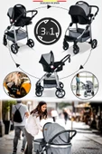 Baby Home 950 Tayla Çift Yönlü 6 In 1 Travel Sistem Bebek Arabası - 5
