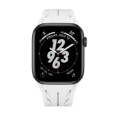 Apple Watch 7 45 mm Uyumlu KRD-127 Metal Tokalı Silikon Kordon - 2