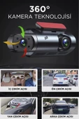 TorimaTA-03 1296P Full HD Çift Kameralı Araç Kamerası | 3.0” IPS Ekran, G Sensörlü ve Gece Görüş Destekli - 6