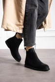 Albishoes Kadın Sıcak Astar Kaymaz Taban Zümrüt Kumaş Rahat Lastikli Kolay Giyim Casual Kadın Bot - 1