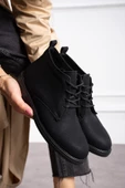 Albishoes Kadın Sıcak Astar Kaymaz Taban Zümrüt Kumaş Rahat Kullanım Casual Kadın Haşpapi Bot - 4