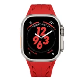 Apple Watch Ultra 2 49mm KRD-127 Metal Tokalı Uzunluk Ayarlı Premium Silikon Kordon - 2