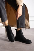 Albishoes Kadın Sıcak Astar Kaymaz Taban Zümrüt Kumaş Rahat Lastikli Kolay Giyim Casual Kadın Bot - 2