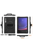 Galaxy Tab S10 Ultra Uyumlu Tam Koruma Sağlayan Zırhlı Silikon Tablet Kılıfı Şok Emici Dayanıklı thumbnail 7