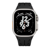 Apple Watch Ultra 2 49mm KRD-127 Metal Tokalı Uzunluk Ayarlı Premium Silikon Kordon - 8