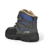 Albishoes Erkek Çocuk Kürklü Cırt Cırtlı Soğuk Geçirmez Kışlık Outdoor Trekking Çocuk Bot (26-35) - 3