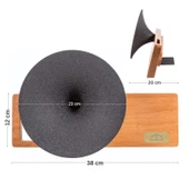 Muse Açık Ceviz Akustik Gramofon - 6