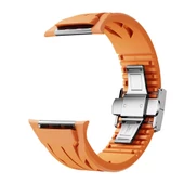 Apple Watch 7 8 SE 45mm KRD-127 Metal Tokalı Uzunluk Ayarlı Premium Silikon Kordon thumbnail 7