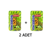 Mentos Sour Yeşil Elma Aromalı Şekersiz-Tatlandırıcılı Ekşi Draje Sakız 56g (2 ADET) - 2